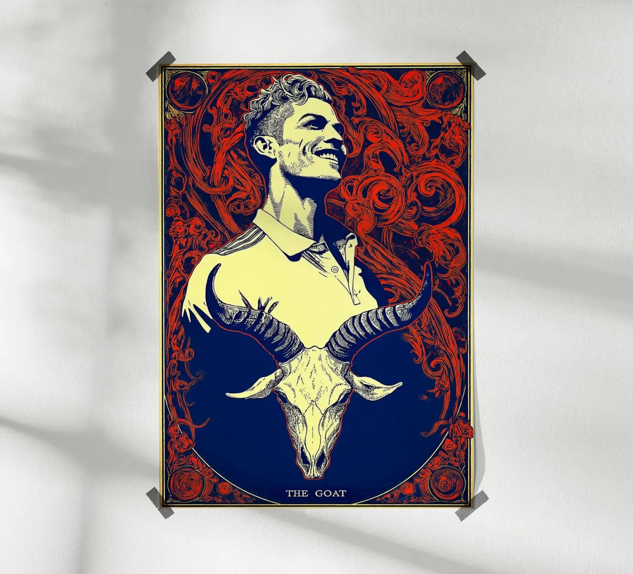 Cristiano Ronaldo CR7 La capra del calcio carta hahnemühle da Fleur de Lys