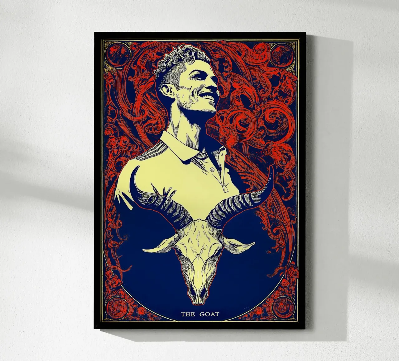 Cristiano Ronaldo CR7 La capra del calcio carta hahnemühle da Fleur de Lys