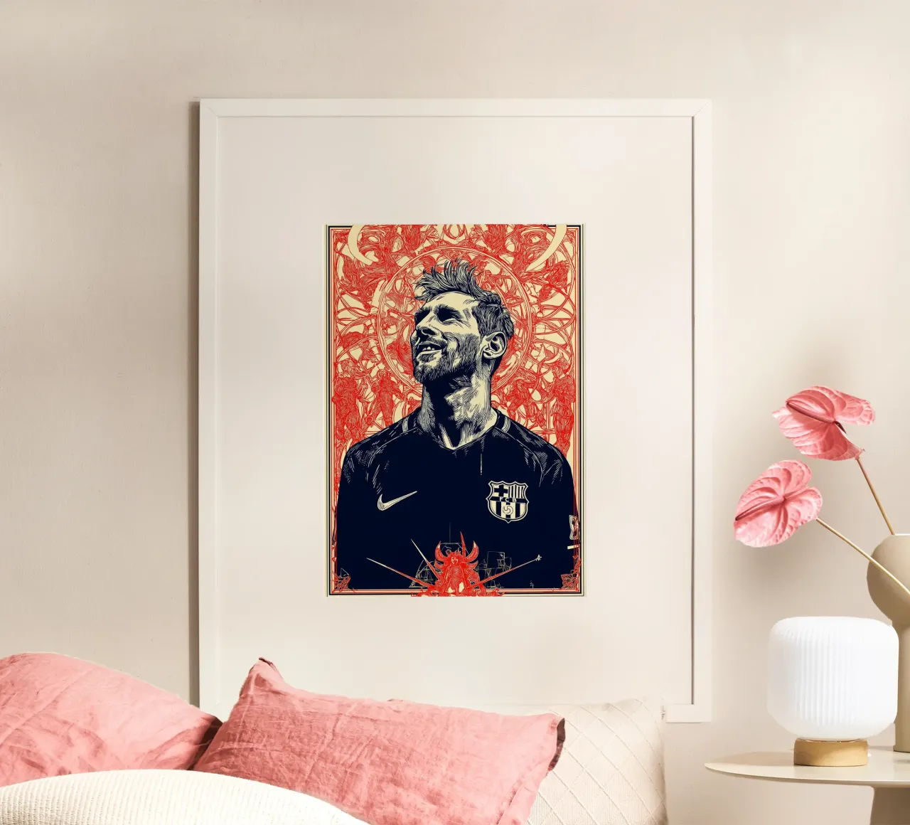 Lionel Messi, la capra del calcio carta hahnemühle da Fleur de Lys