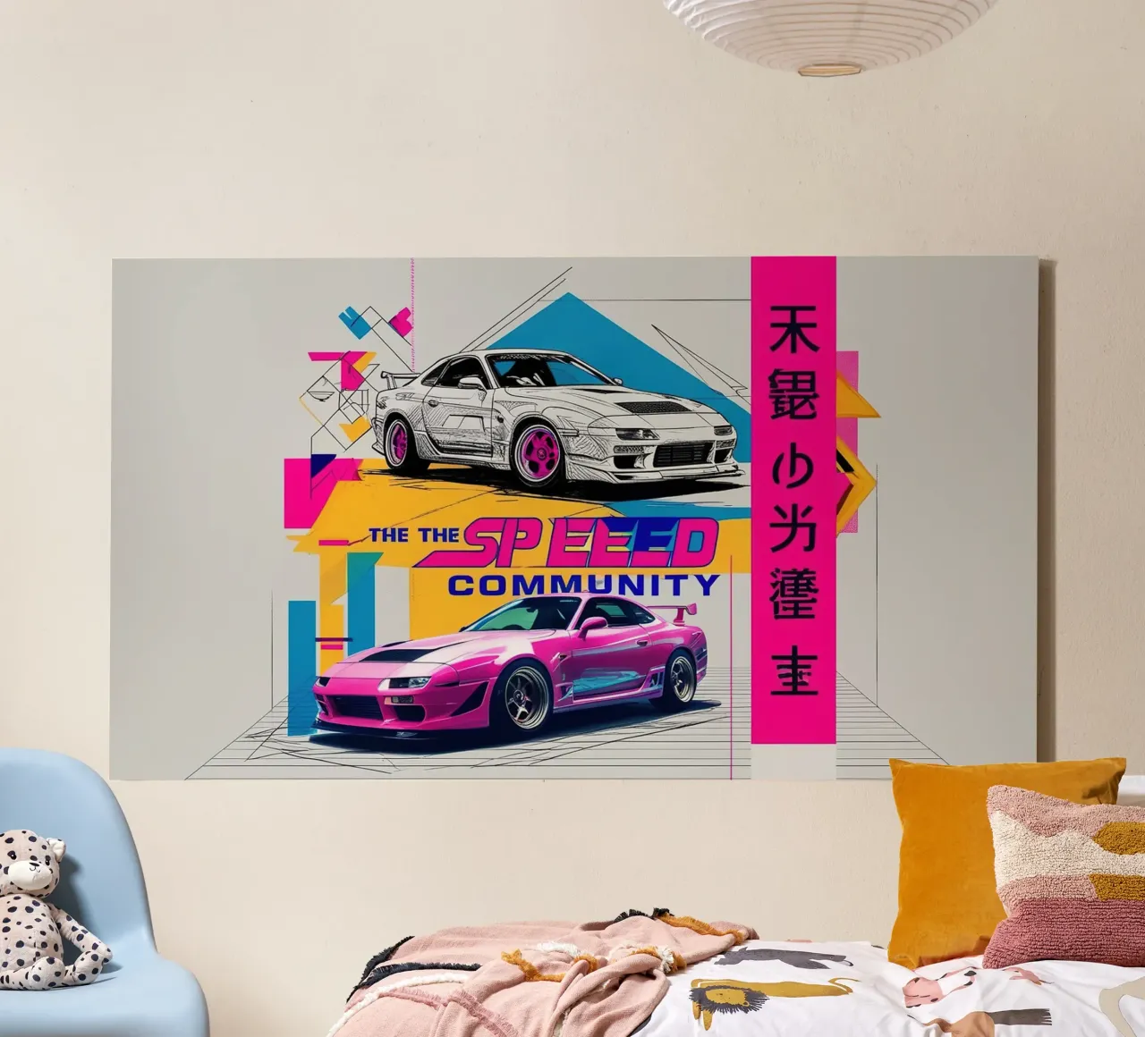Jeff Buckley canvas met Baklijst van detupngentup