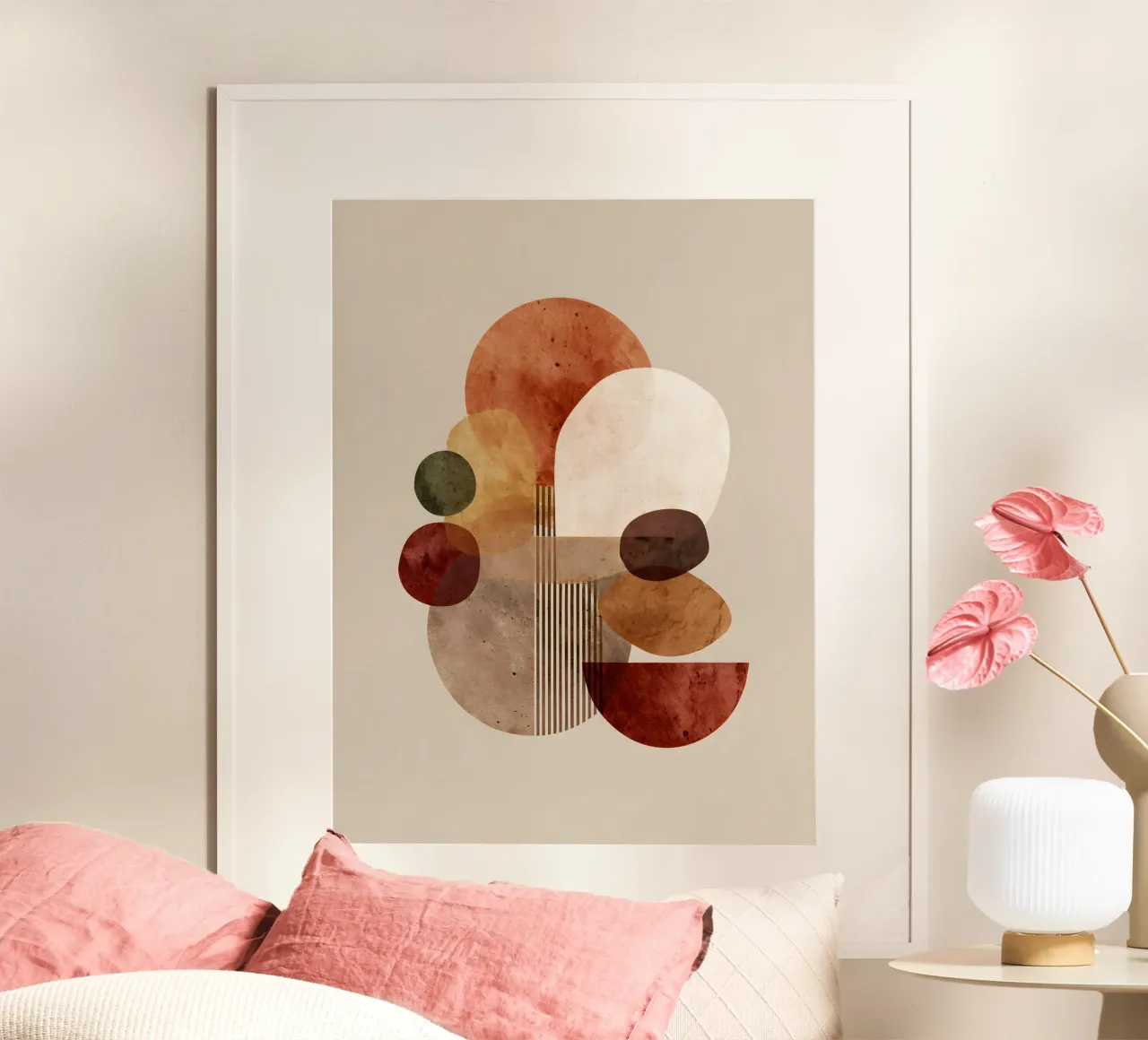 Earthy Abstract poster con telaio in alluminio da Gypsy Galleria