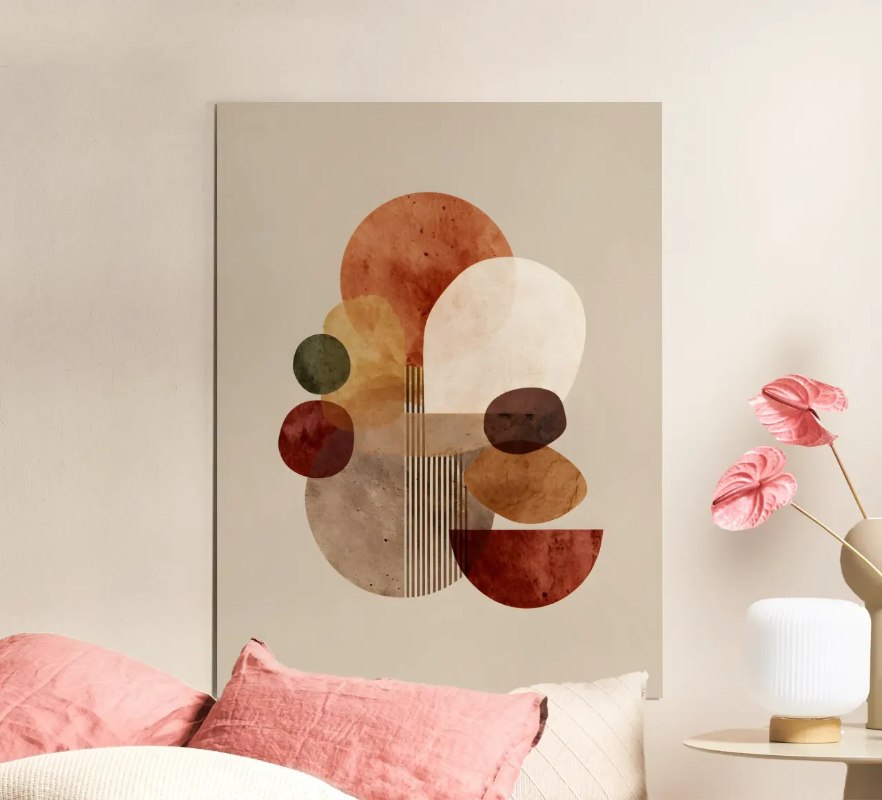 Earthy Abstract poster con telaio in alluminio da Gypsy Galleria