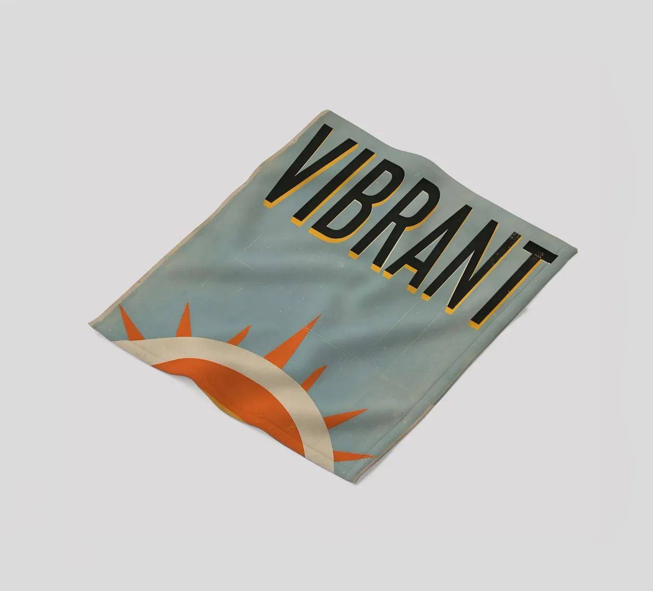 Vibrant Sun Graphic fleece blanket by 🥝 KIWI STORE