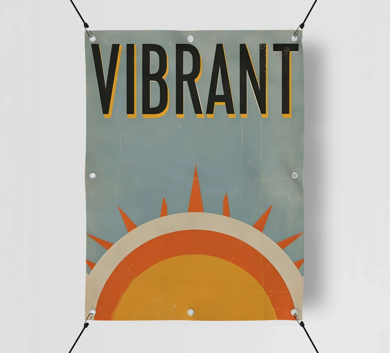 Vibrant Sun Graphic pvc cover by 🥝 KIWI STORE