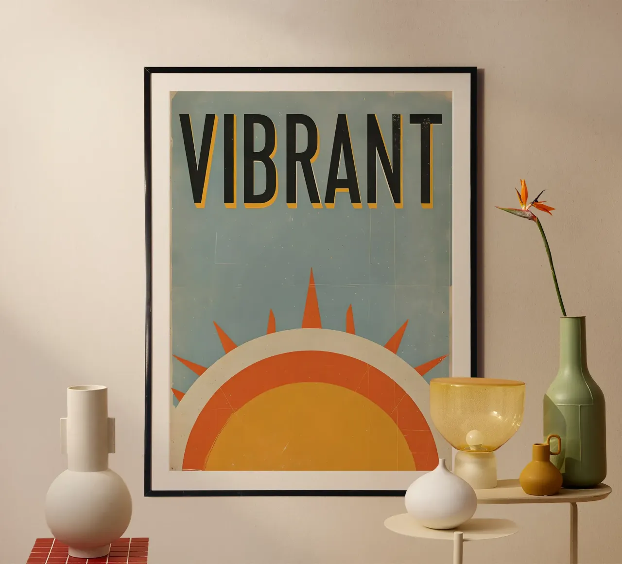Vibrant Sun Graphic hahnemühle by 🥝 KIWI STORE