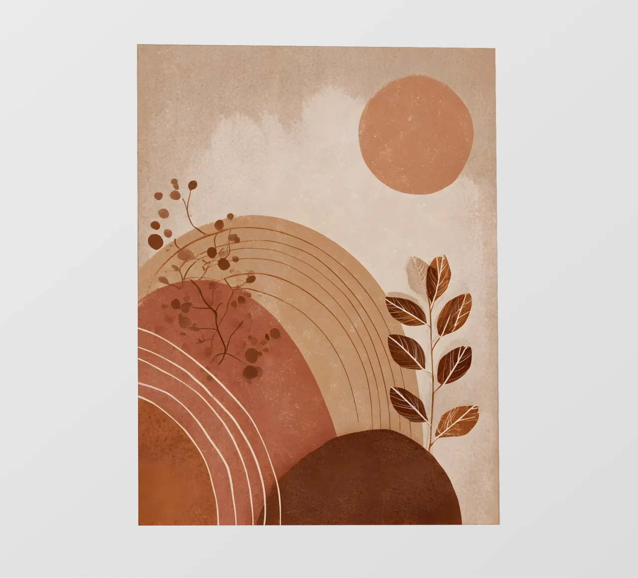 Earthy Boho Abstract pellicola backlit da Gypsy Galleria