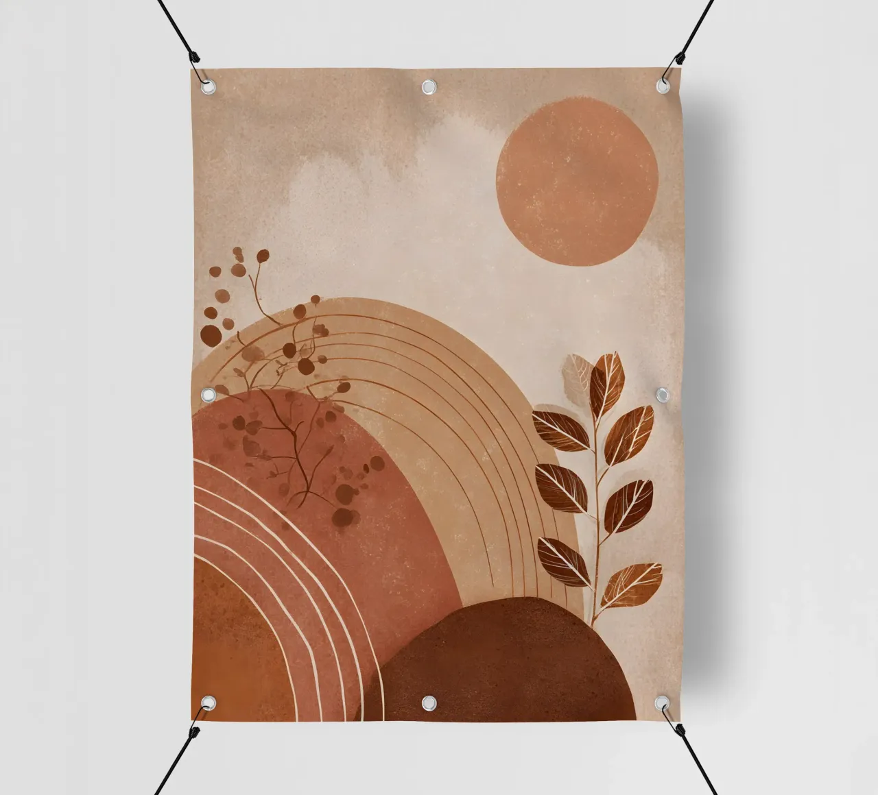 Earthy Boho Abstract telo in pvc da Gypsy Galleria