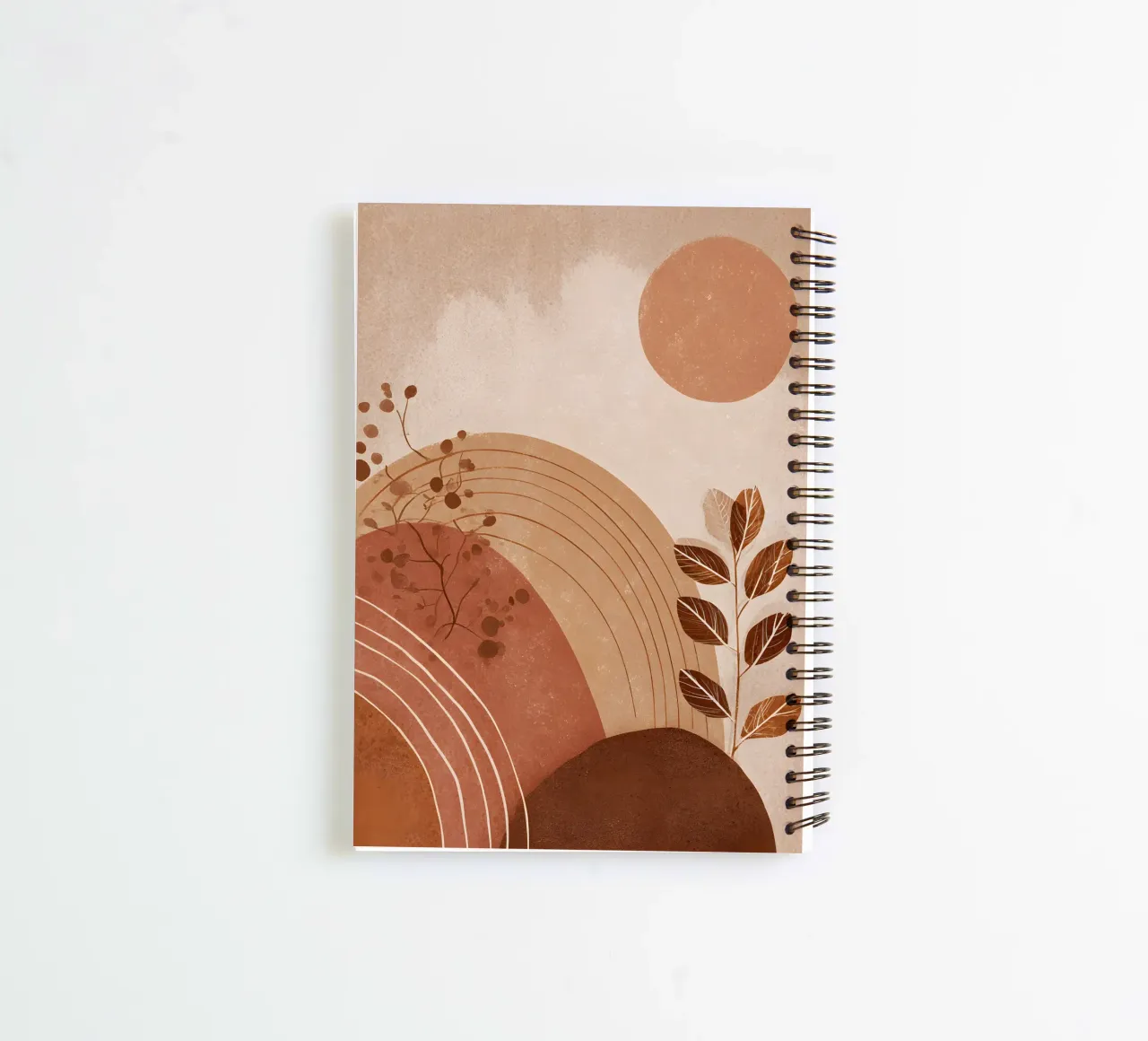 Earthy Boho Abstract spiral notebook by Gypsy Galleria