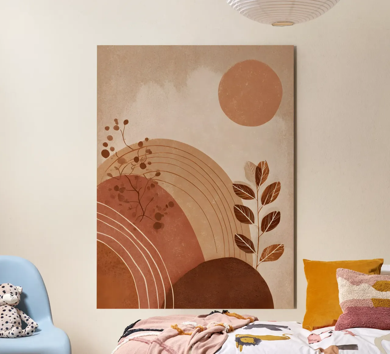 Earthy Boho Abstract alluminio dibond da Gypsy Galleria