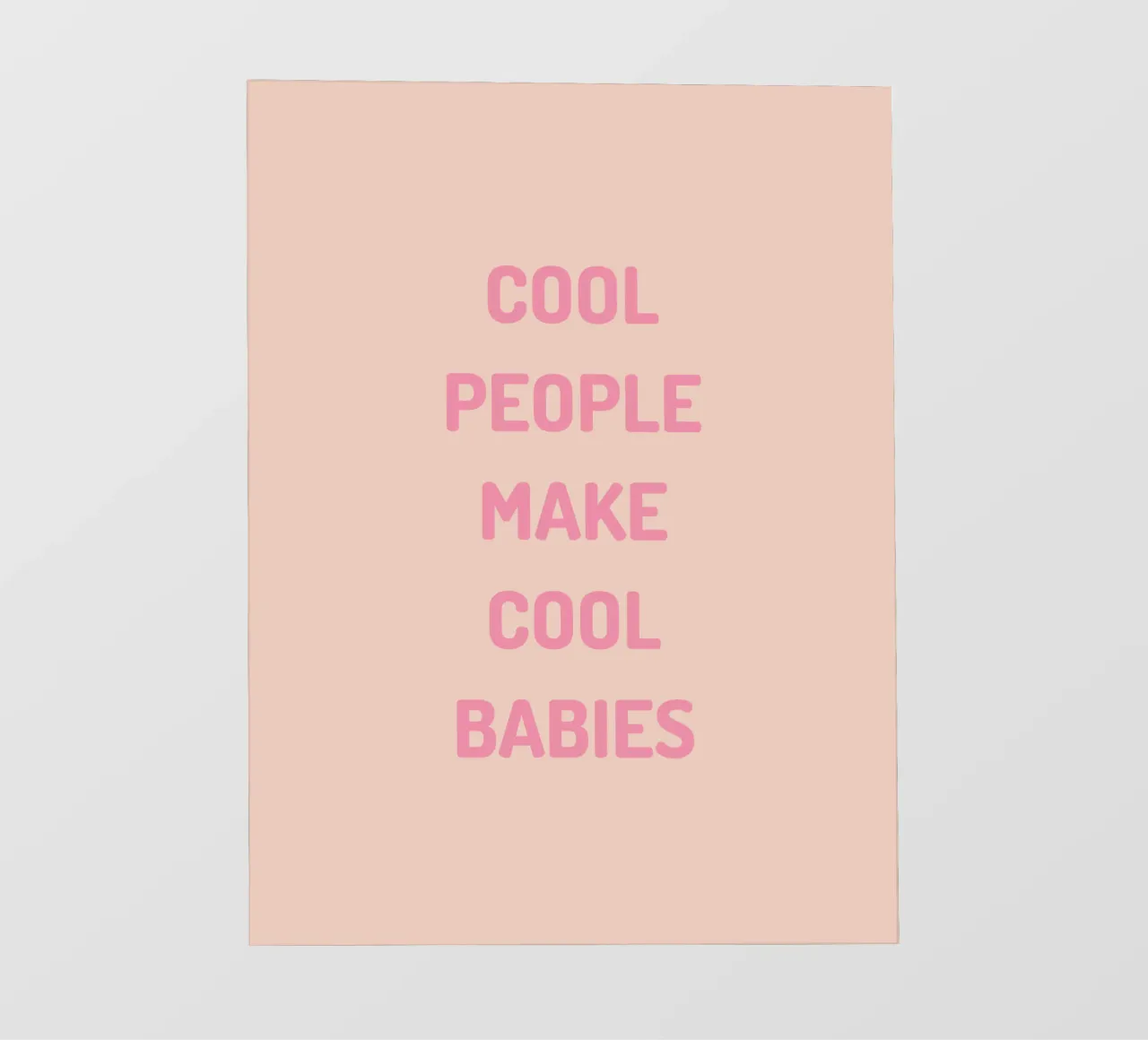 COOL BABIES telo in pvc da Words Worth Printing