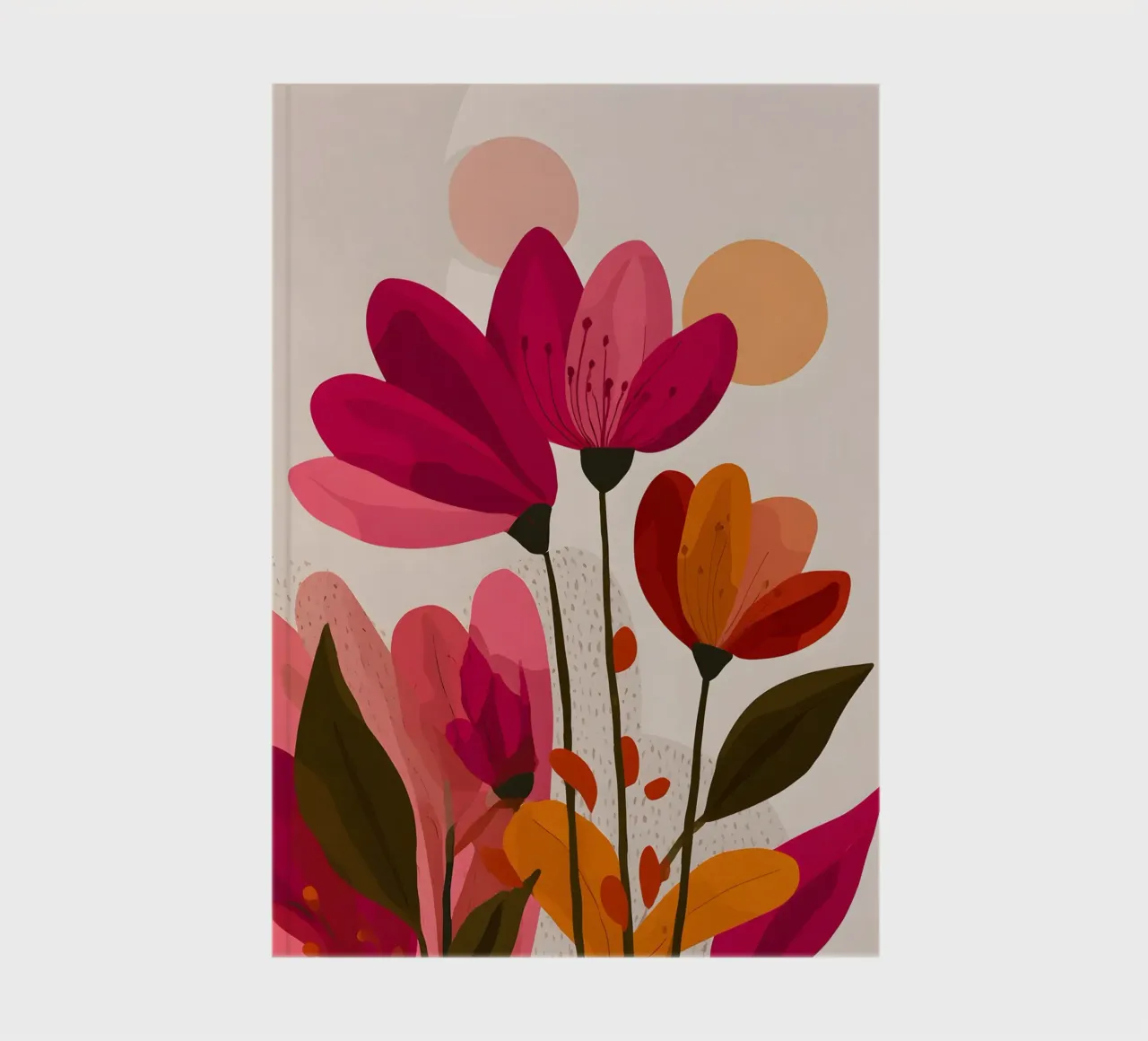 Minimal Floral notebook by Gypsy Galleria