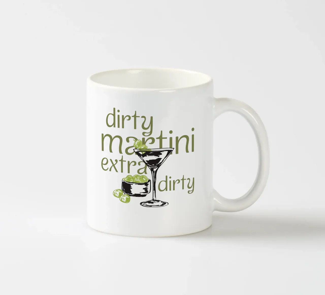 Dirty Martini Vintage ceramic mug by EDMPROJECT