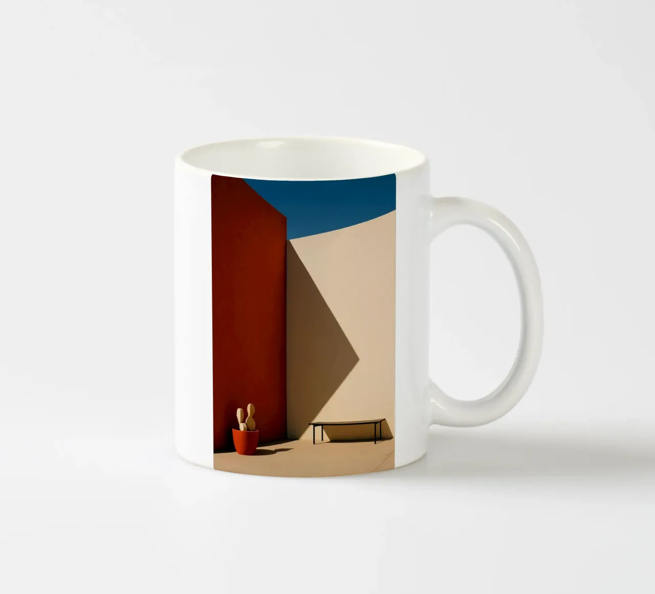Simple Elegance – La poésie du contraste pur mug en céramique de Affiches Minimalistes