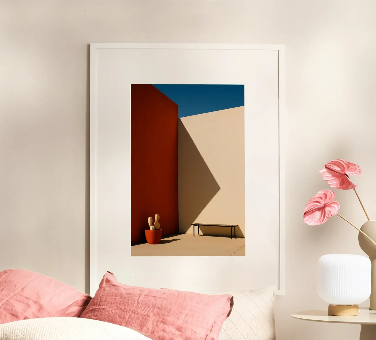 Simple Elegance - Die Poesie des reinen Kontrasts Poster von Affiches Minimalistes