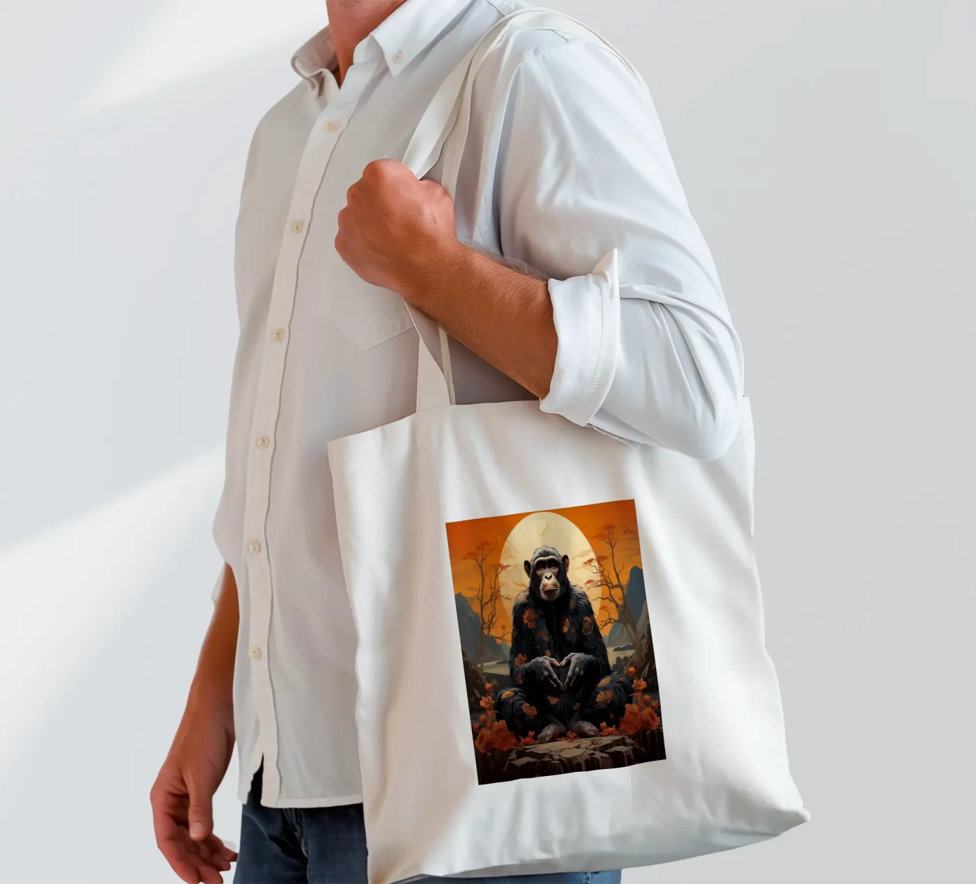 Zen borsa in juta da Art Unleashed