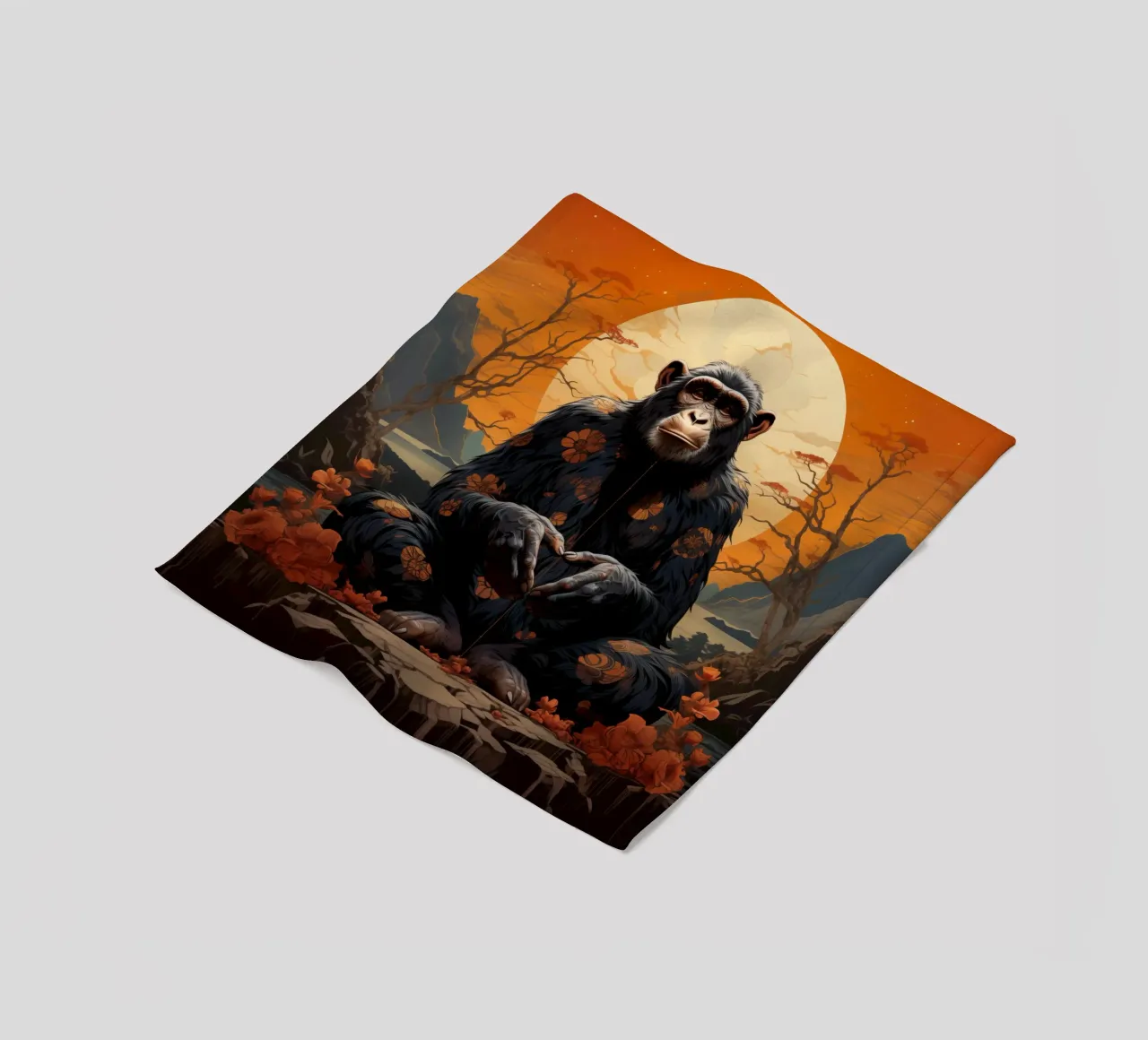 Zen fleece blanket by Art Unleashed