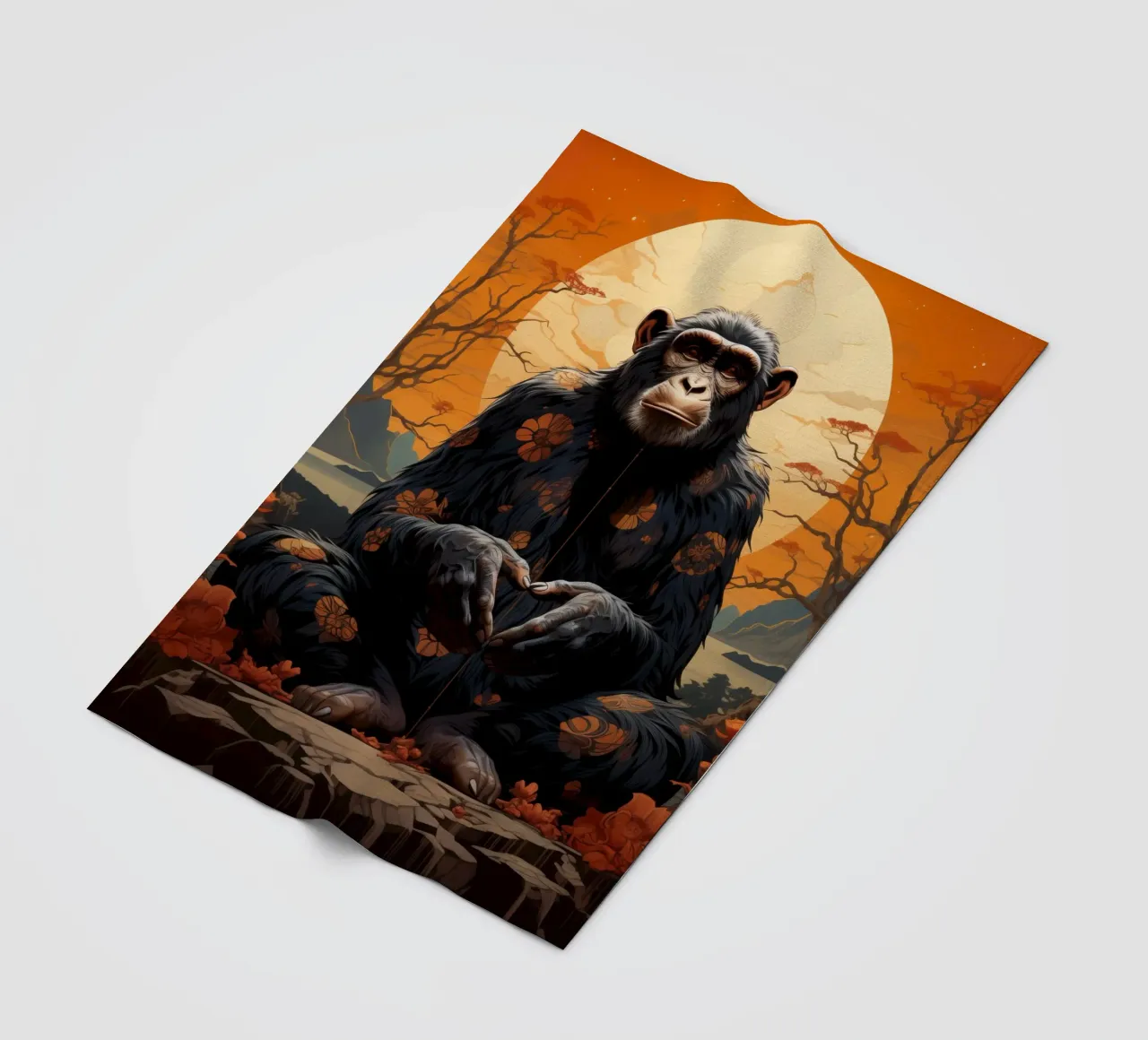 Zen fleece blanket by Art Unleashed