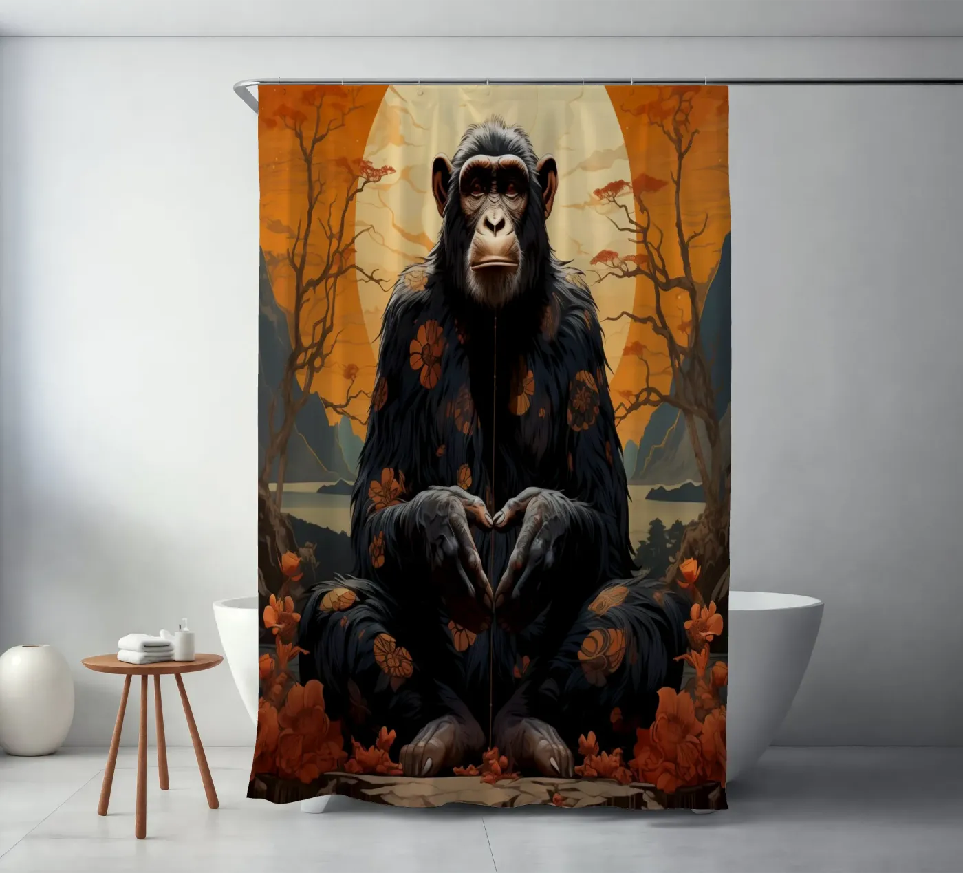 Zen douchegordijn van Art Unleashed