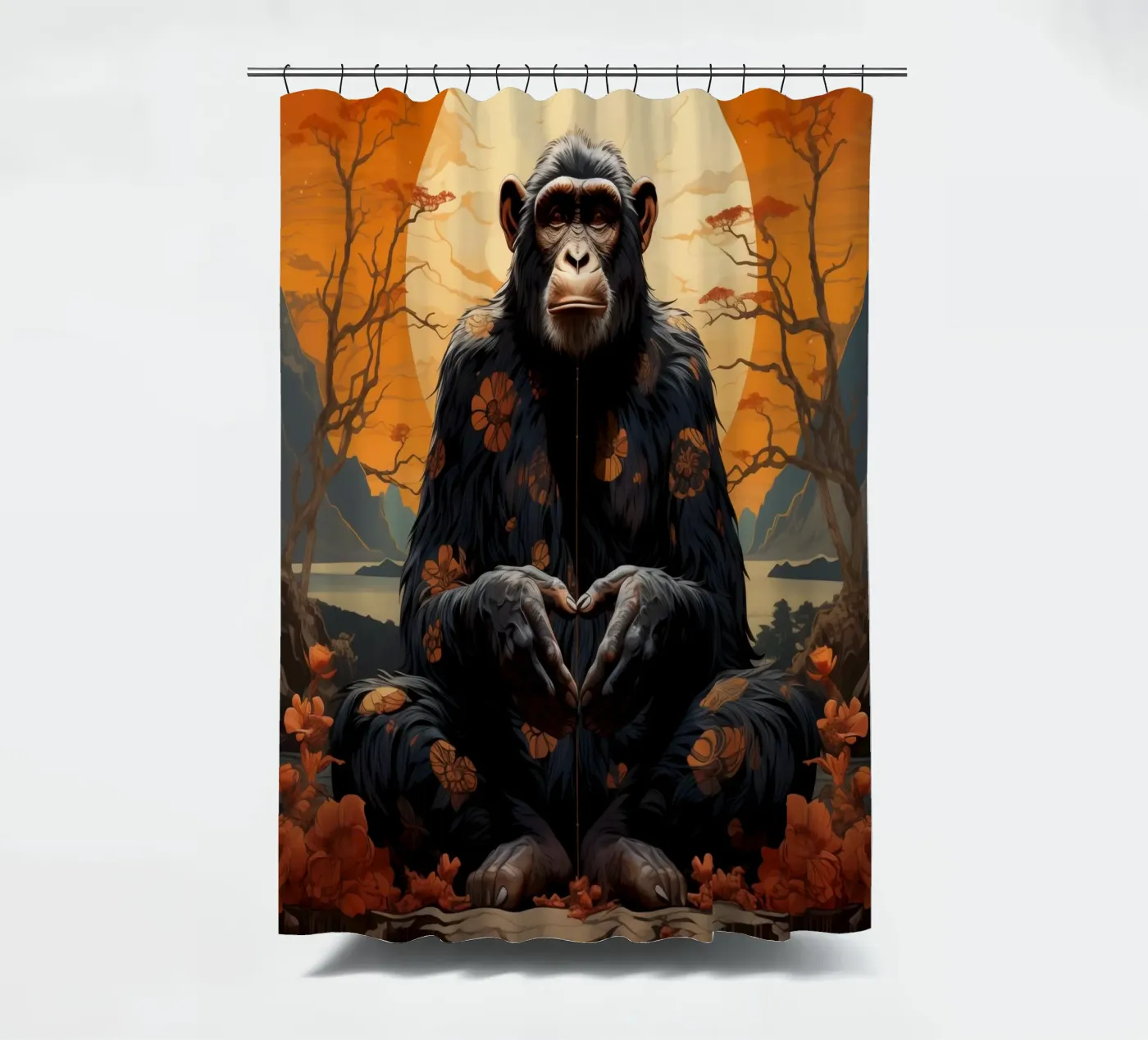 Zen douchegordijn van Art Unleashed