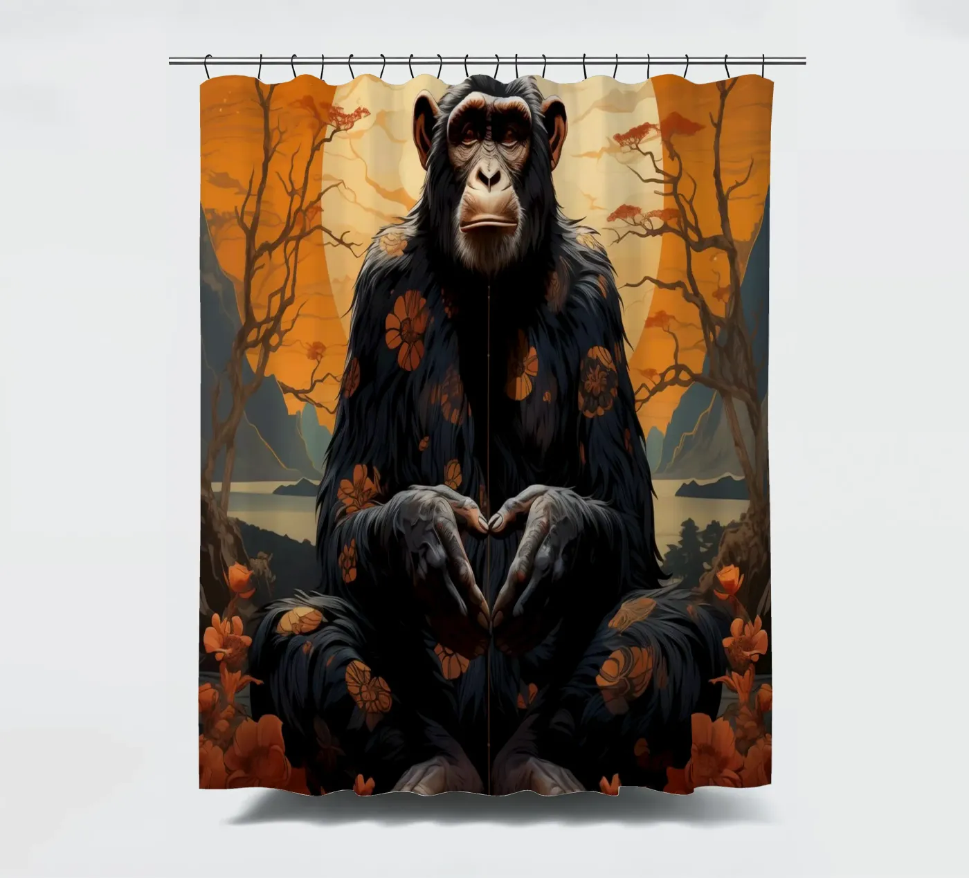 Zen douchegordijn van Art Unleashed