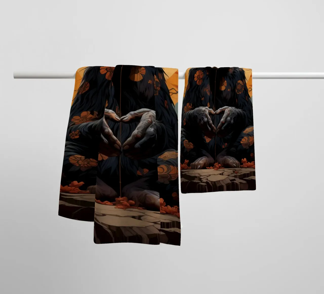 Zen towel by Art Unleashed