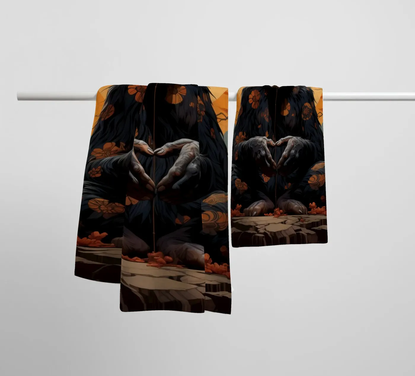 Zen badhanddoek van Art Unleashed