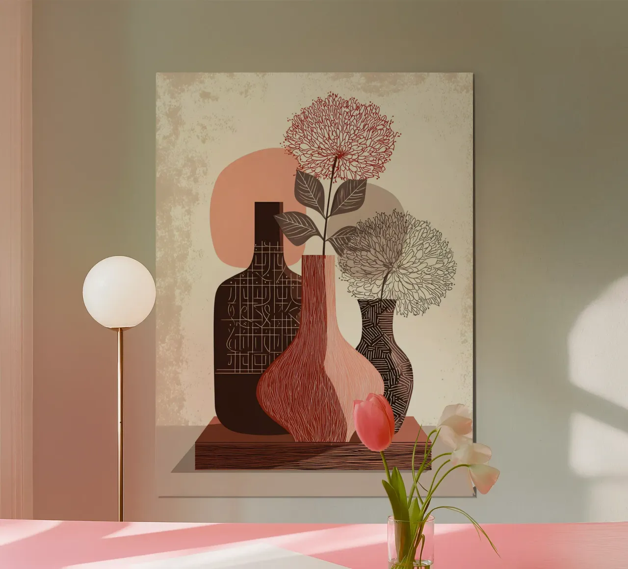 The Vases poster with aluminum frame by Gypsy Galleria