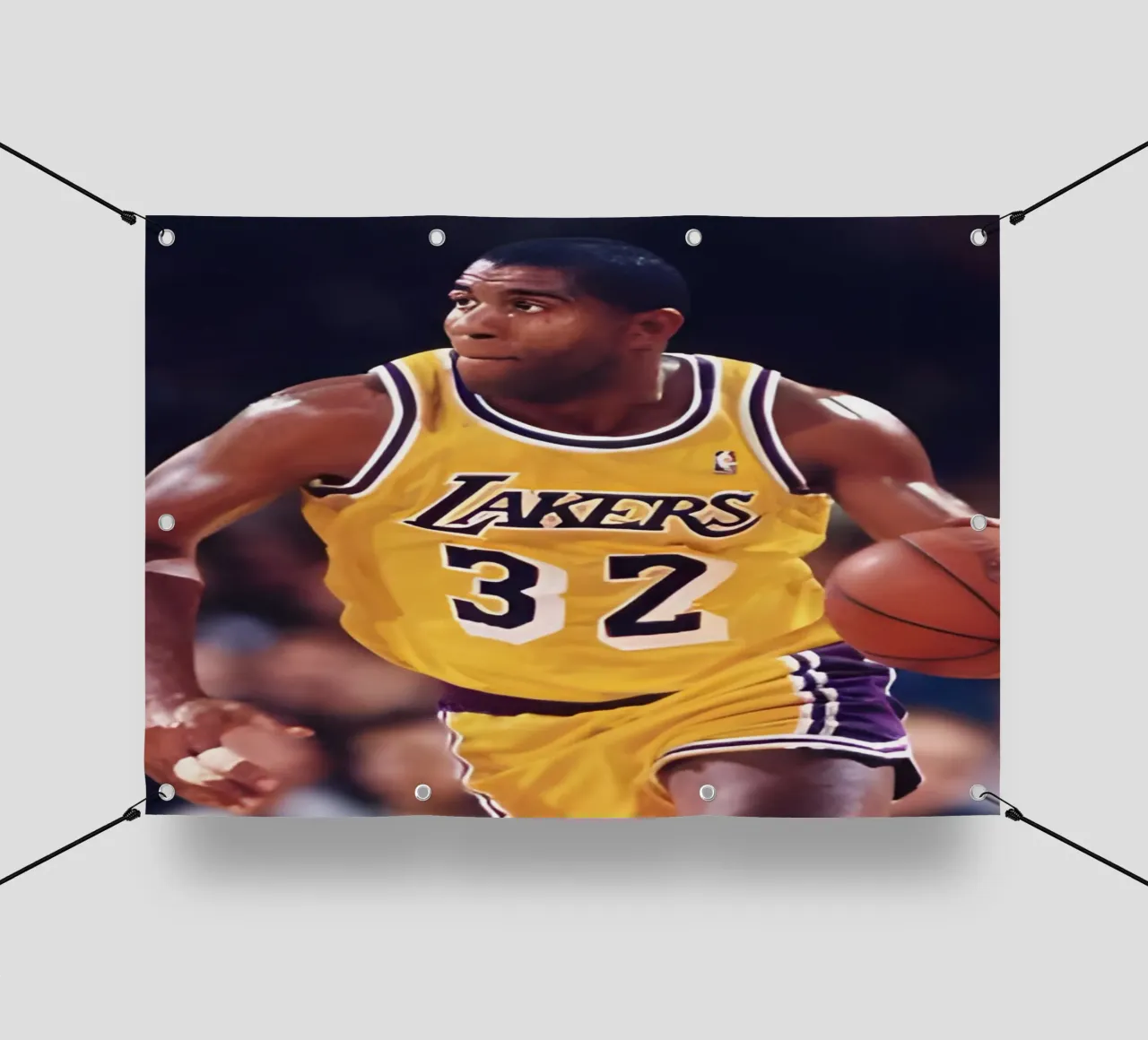 Magic Johnson telo in pvc da Low poly art