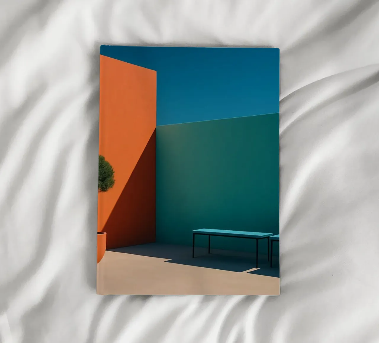 Bold Geometry – Une scène architecturale éclatante carnet de notes de Affiches Minimalistes