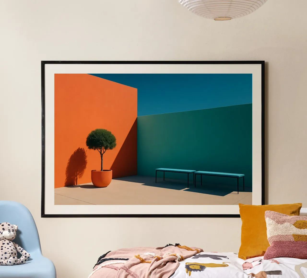Geometria audace - Un'abbagliante scena architettonica carta hahnemühle da Affiches Minimalistes