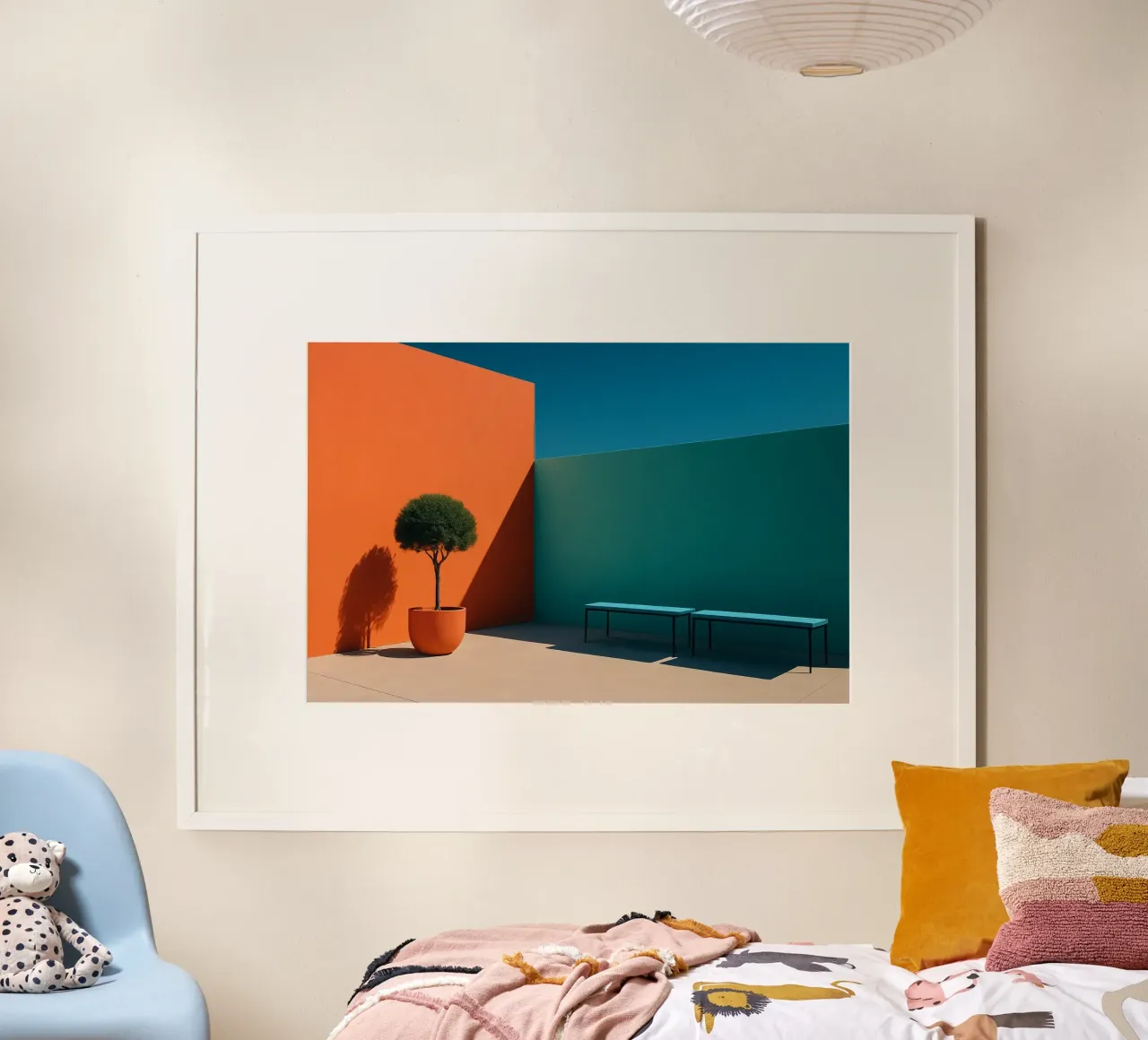 Geometria audace - Un'abbagliante scena architettonica carta hahnemühle da Affiches Minimalistes