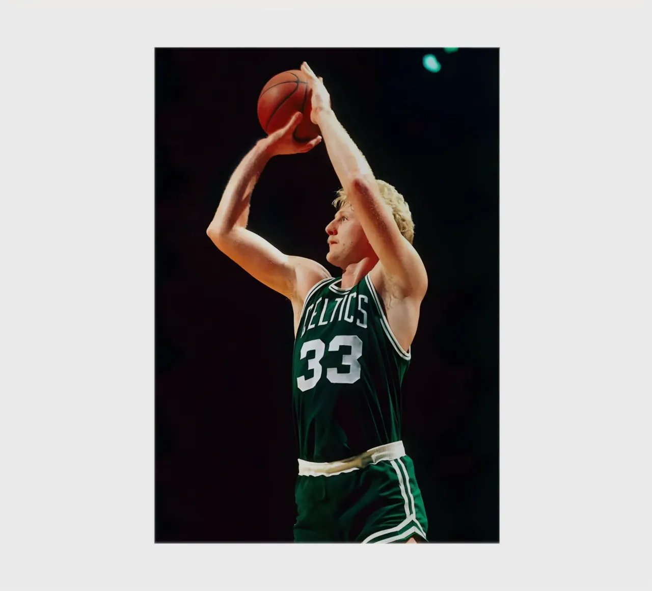 Larry Bird notebook by Low poly art