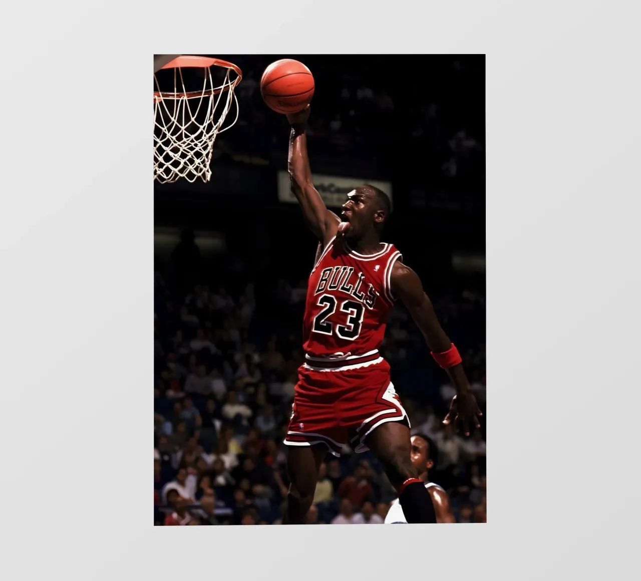Michael Jordan pellicola backlit da Low poly art