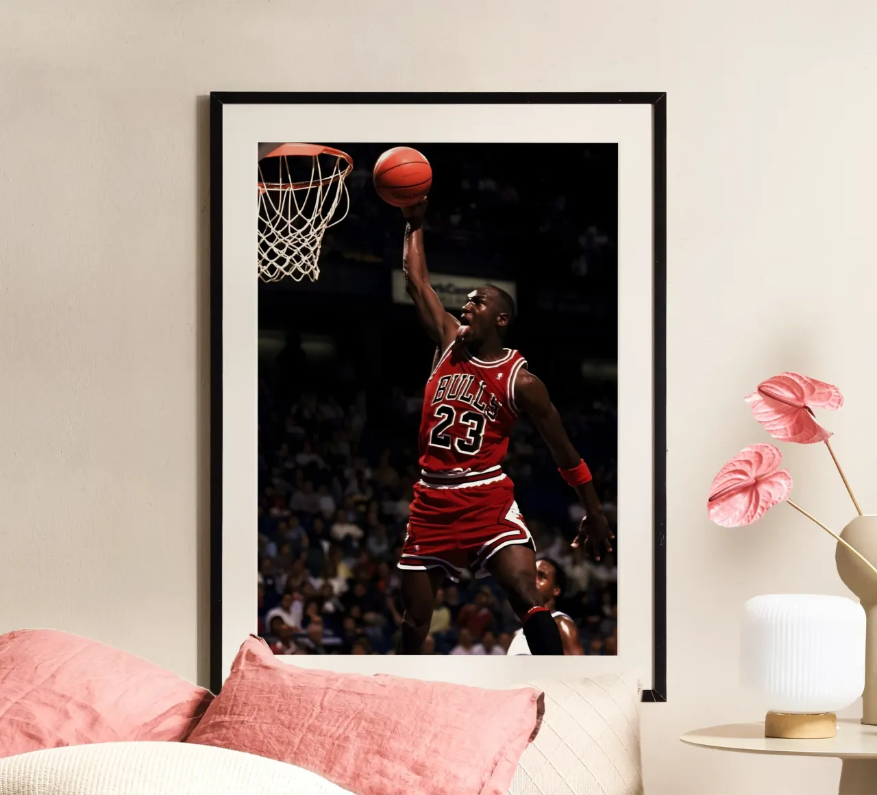 Michael Jordan carta hahnemühle da Low poly art