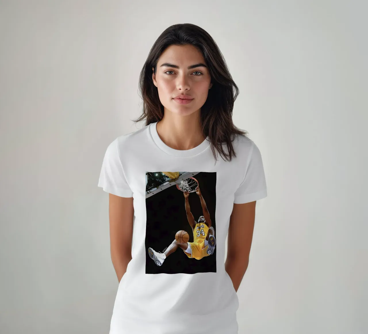 Shaquille O'Neal t-shirt by Low poly art