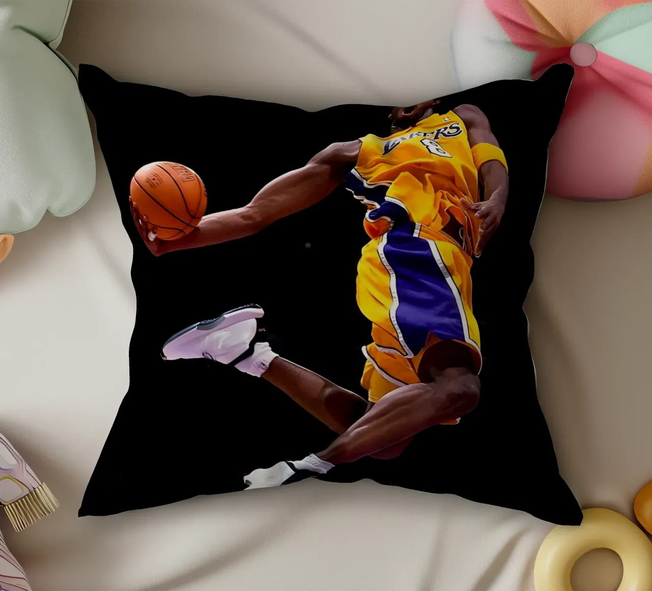 Kobe Bryant cuscino da Low poly art