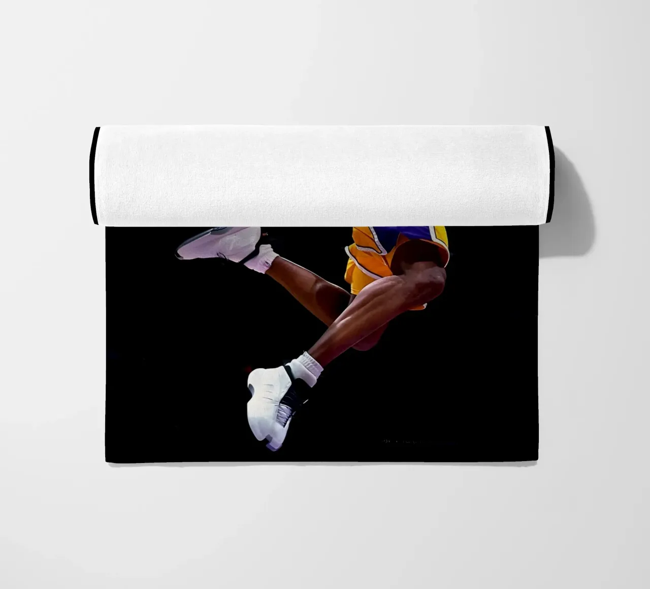 Kobe Bryant beach towel by Low poly art