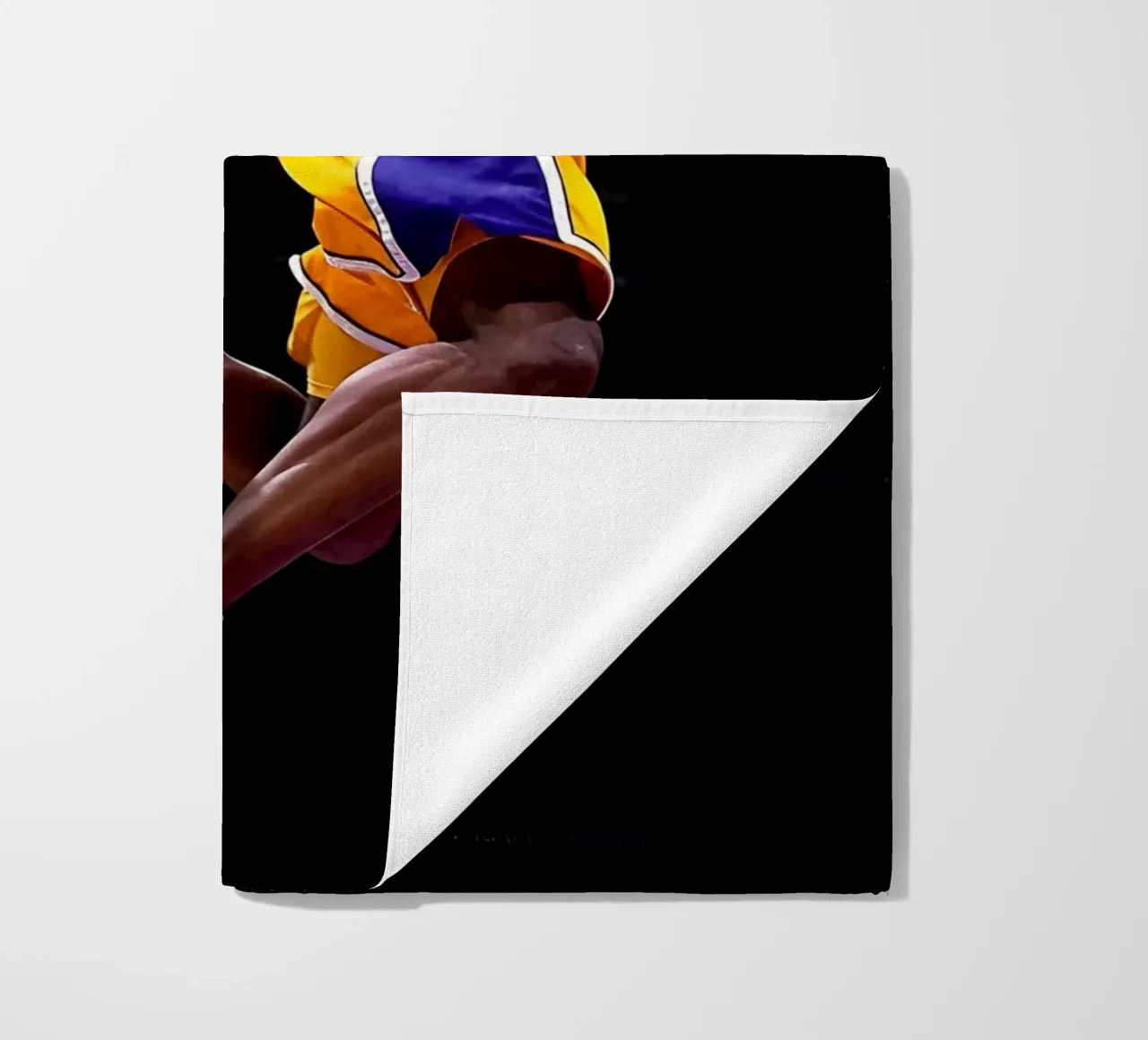 Kobe Bryant beach towel by Low poly art