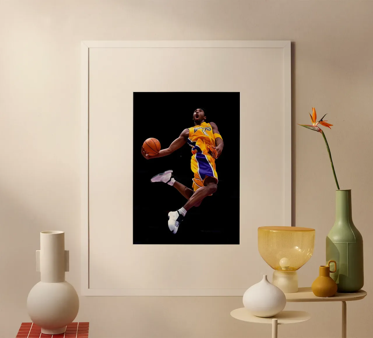 Kobe Bryant poster by Low poly art