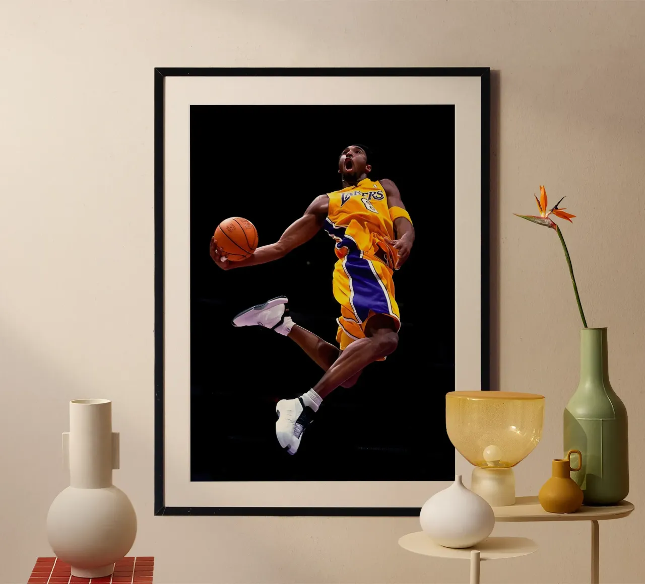 Kobe Bryant poster by Low poly art