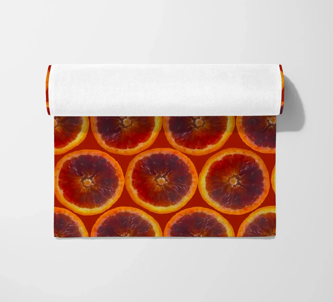 Griglia arancio sangue telo mare da StillVibe Home
