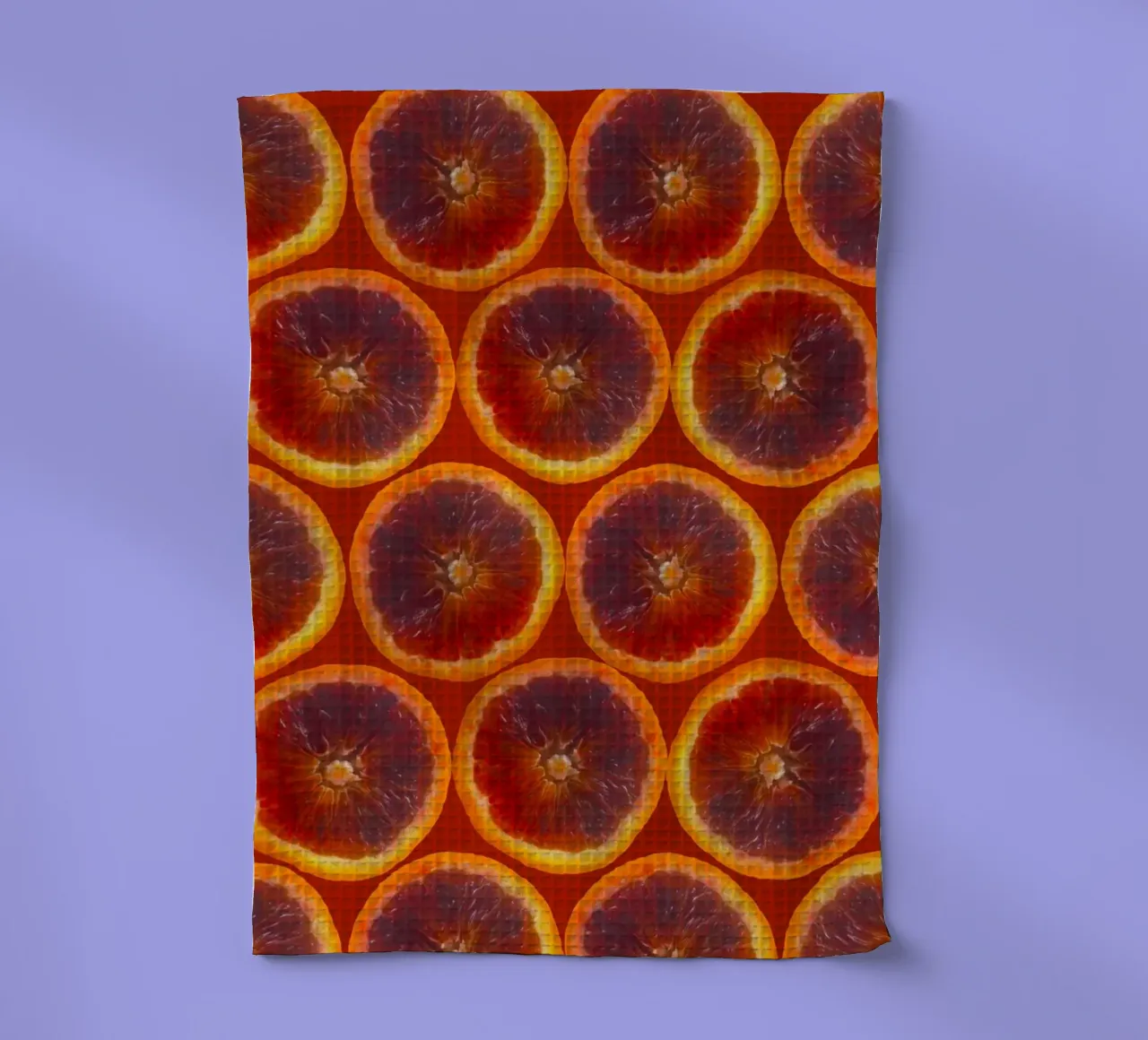 Griglia arancio sangue canovaccio da cucina da StillVibe Home
