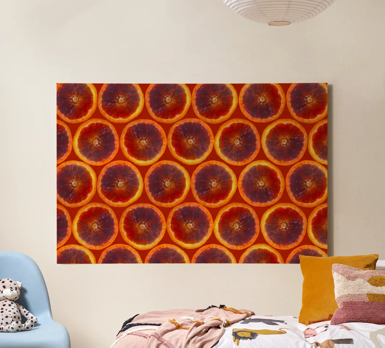 Griglia arancio sangue tela da StillVibe Home