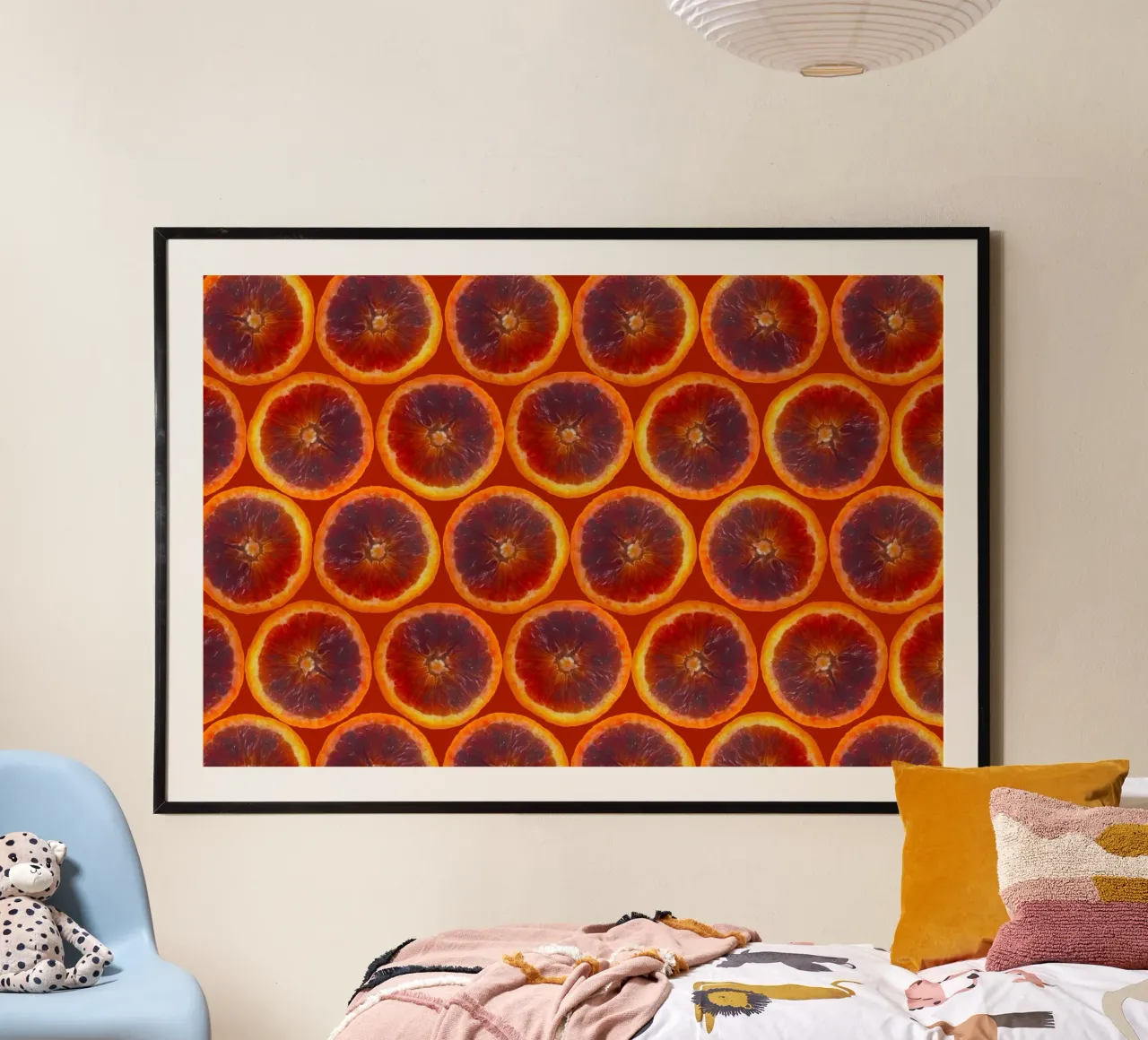 Griglia arancio sangue carta hahnemühle da StillVibe Home