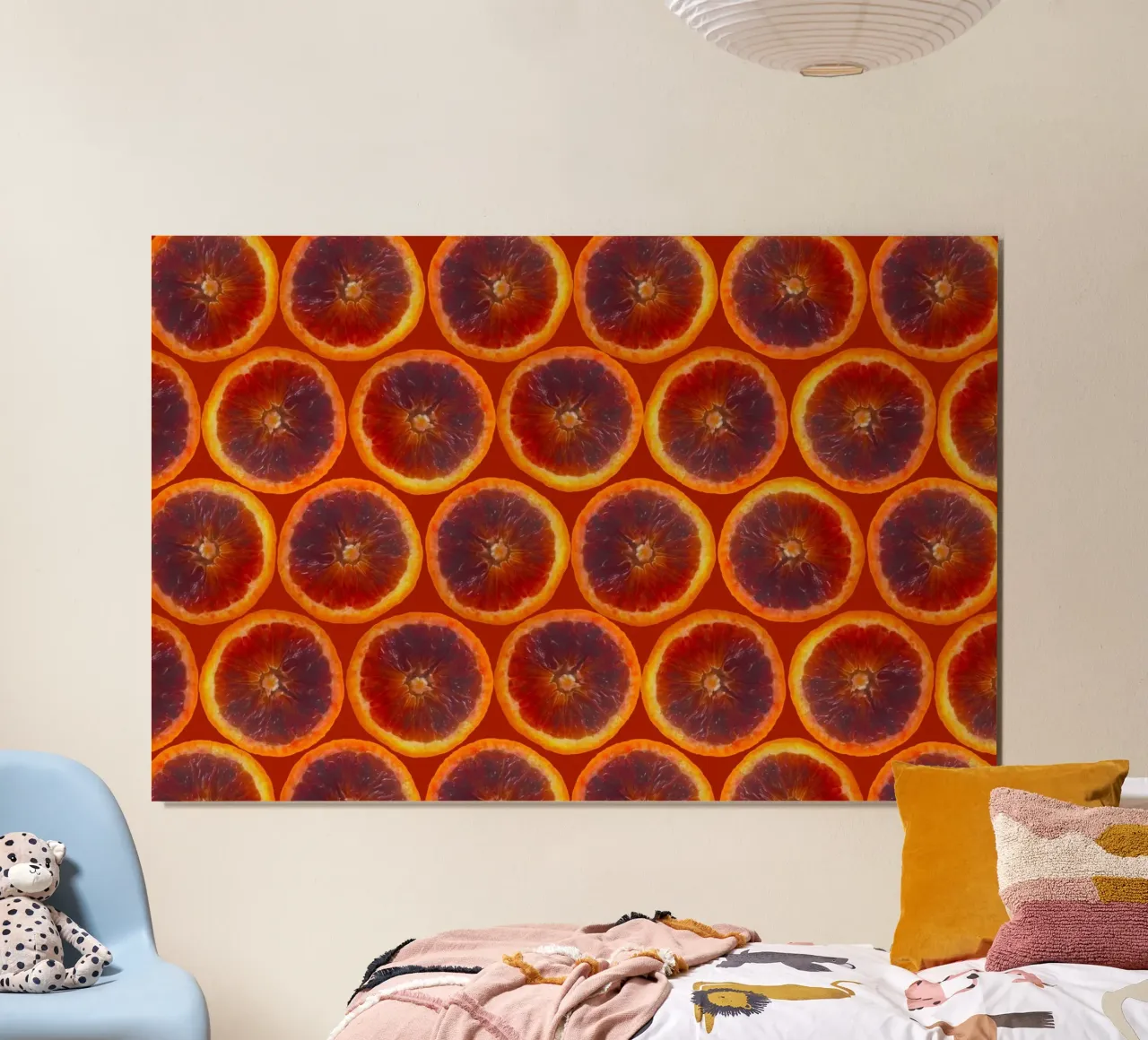 Griglia arancio sangue carta hahnemühle da StillVibe Home