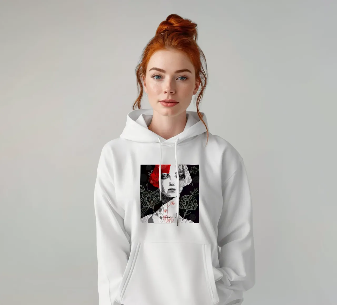 red bobcut felpa con cappuccio da Giulio Iurissevich