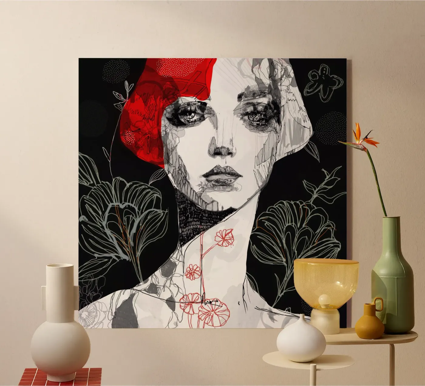 red bobcut plexiglas de Giulio Iurissevich