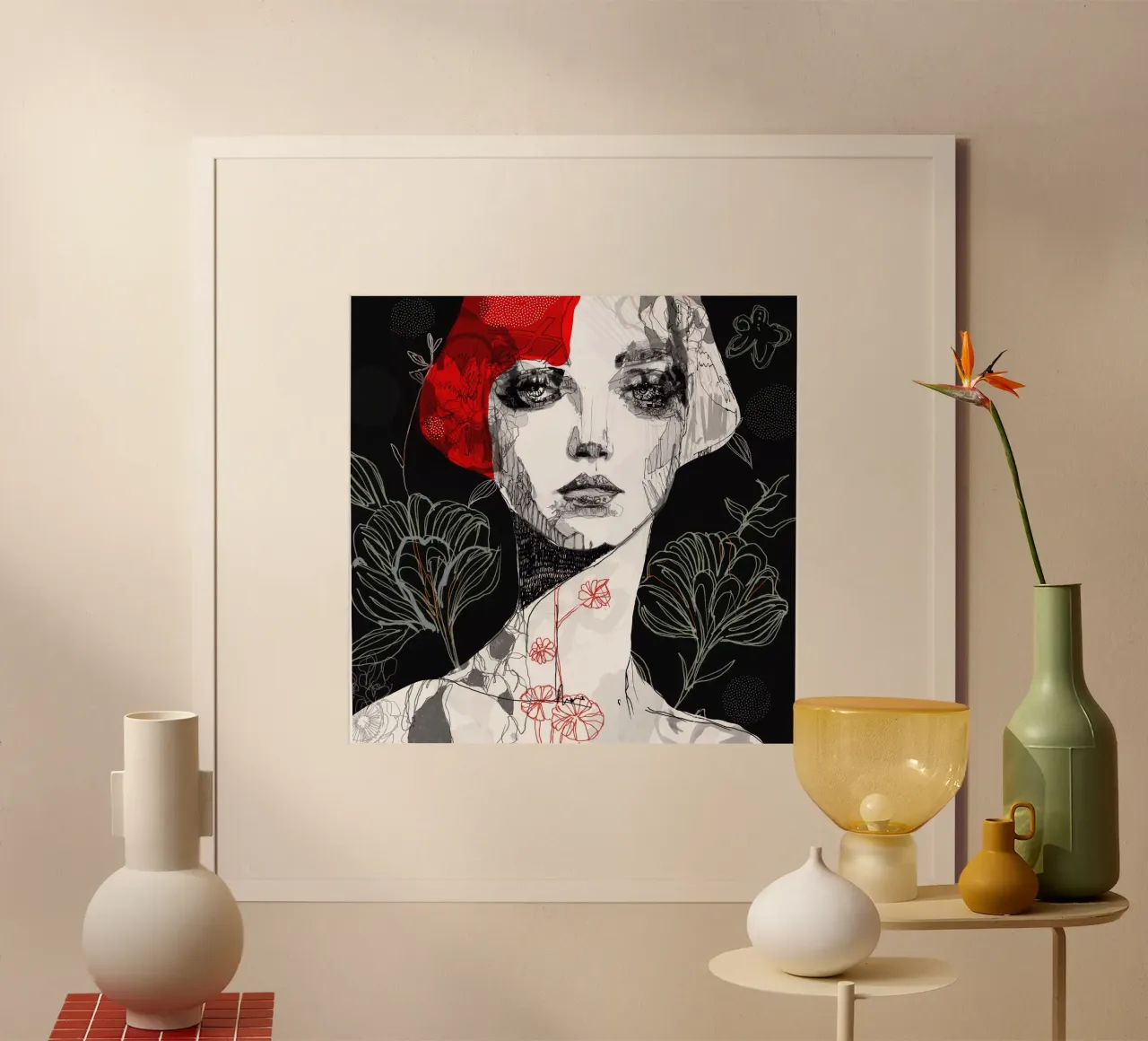 red bobcut poster da Giulio Iurissevich