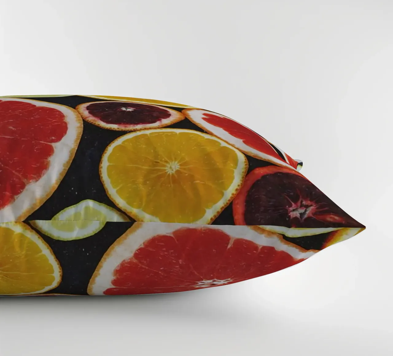 Citrus Contrast decorative cushion by StillVibe Home