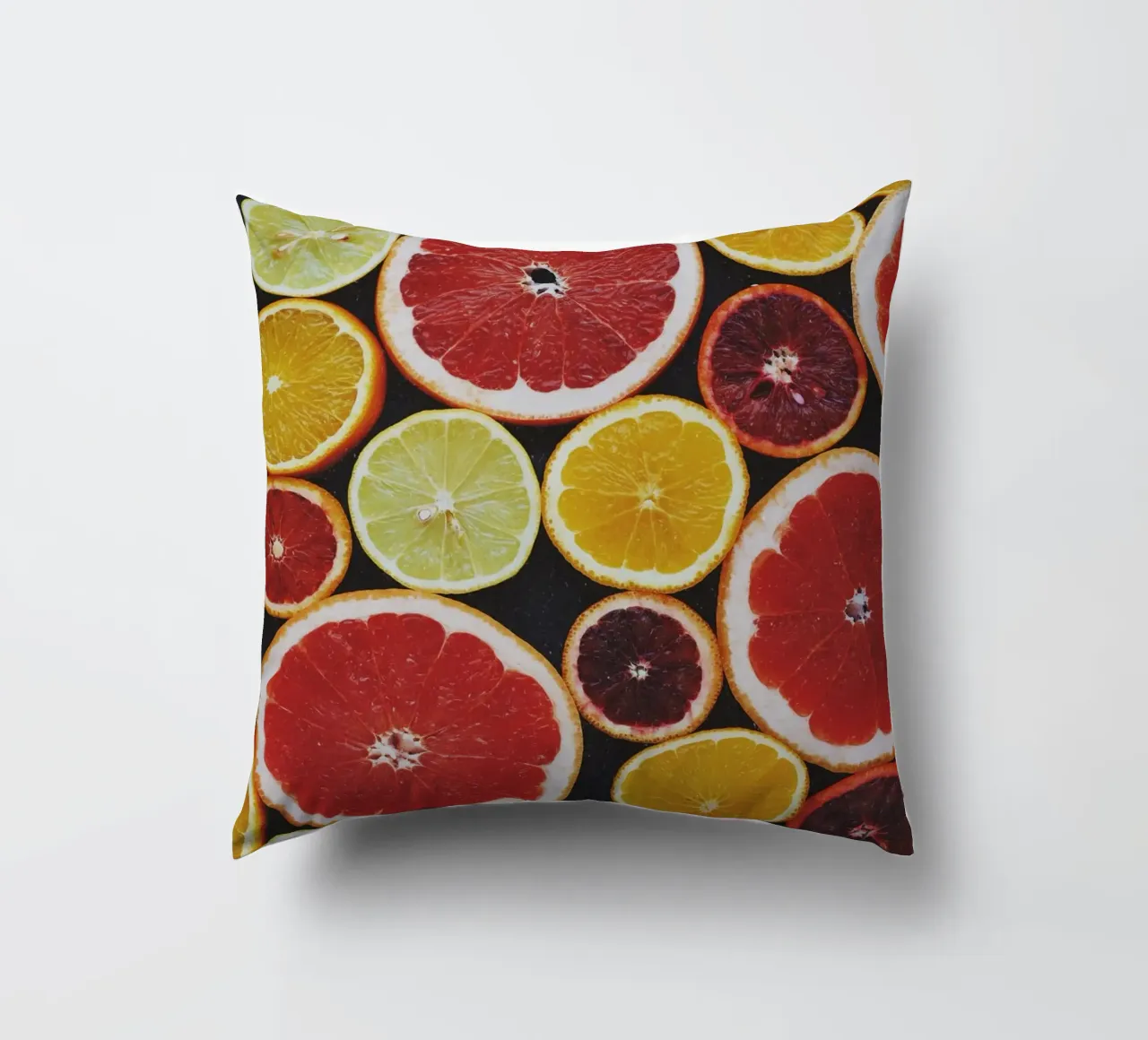 Citrus Contrast decorative cushion by StillVibe Home